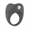 Широкое эрекционное кольцо на пенис OVO с вибрацией темно-серый