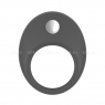Широкое эрекционное кольцо на пенис OVO с вибрацией темно-серый