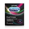 Презервативы для одновременного достижения оргазма обоими партнерами Durex Dual Extase №3 (3 шт.)