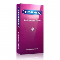 Презервативы Torex "Сладкая любовь" со вкусом клубники, 12 шт.